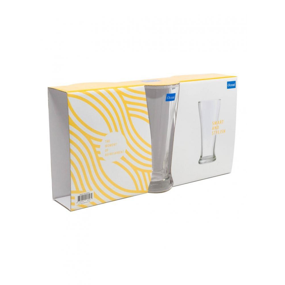 Ocean Pilsner Glass, 400 ml, Set of 3 Pieces - 2