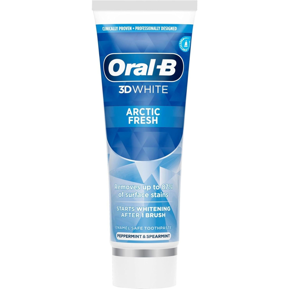 معجون أسنان أورال-بي 3D وايت، اركتيك فريش، 75 مل - 1