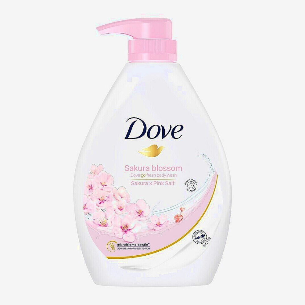 Body Wash Dove Go Fresh Sakura Blossom with Pink Salt, 1L - 1