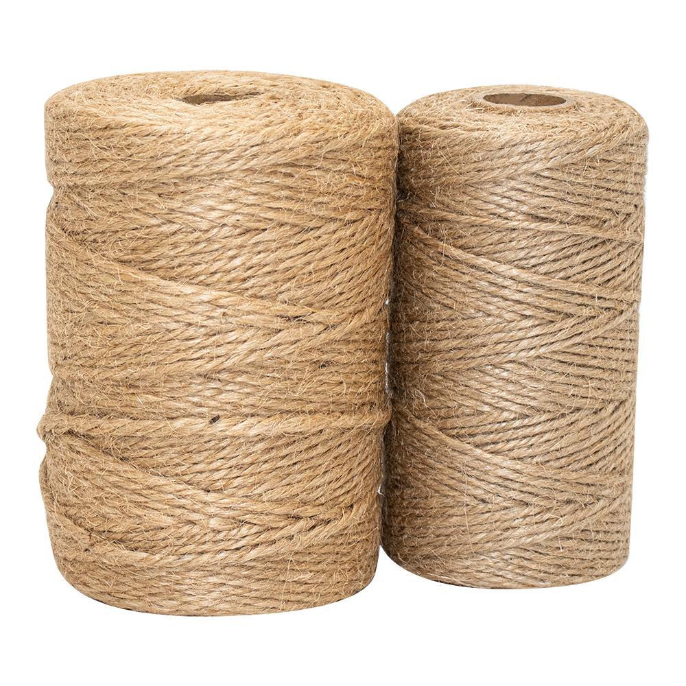 Premify / Natural jute twine rolls, 100x2 +100x3 mm - 1
