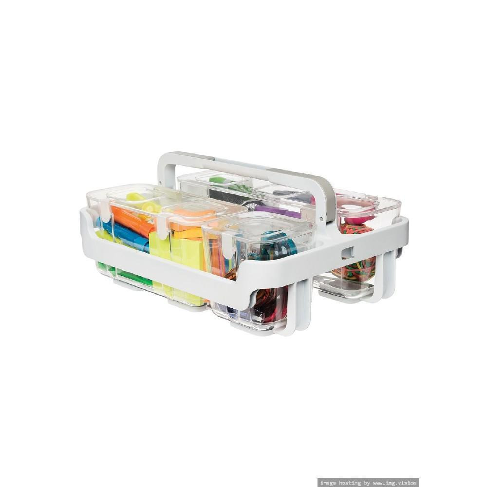 Deflecto Caddy 4 Small & 1 Medium Compartment - 1