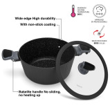 Fissman 11-Piece Cookware Set Stella Series Aluminum with Non-Stick Coating with Cooking Spoon And Turner - 3 miniature