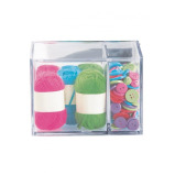 Косметичка inter Design Affixx Clarity, Прозрачная Полированная - 3 miniature