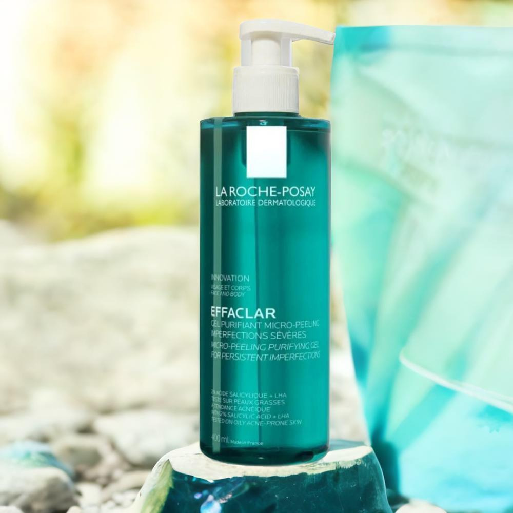 LA ROCHE-POSAY / Gel, Effaclar, Micro-peeling purifying, 13.52 fl.oz (400 ml) - 1
