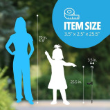 Exhart Solar Acrylic Butterfly Garden Stake - 5 miniature