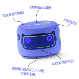 AI Smart Speaker. Use your voice to play music, learn, set up reminders, alarms, updates via Bluetooth or Wi-Fi (speaks Arabic, English) Lite Violet - 3 miniature