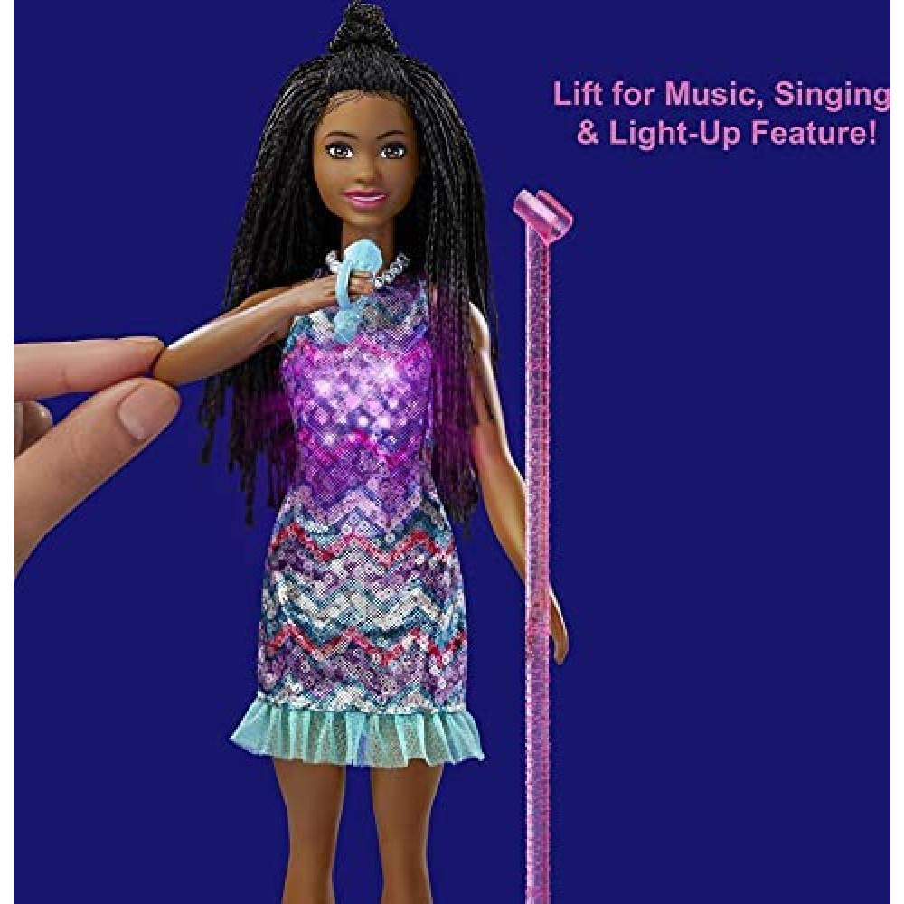 Barbie Music Brooklyn Feature Doll English Speaking, Gift For 3 To 7 Year Olds Gyj22, Multi Colour - 3