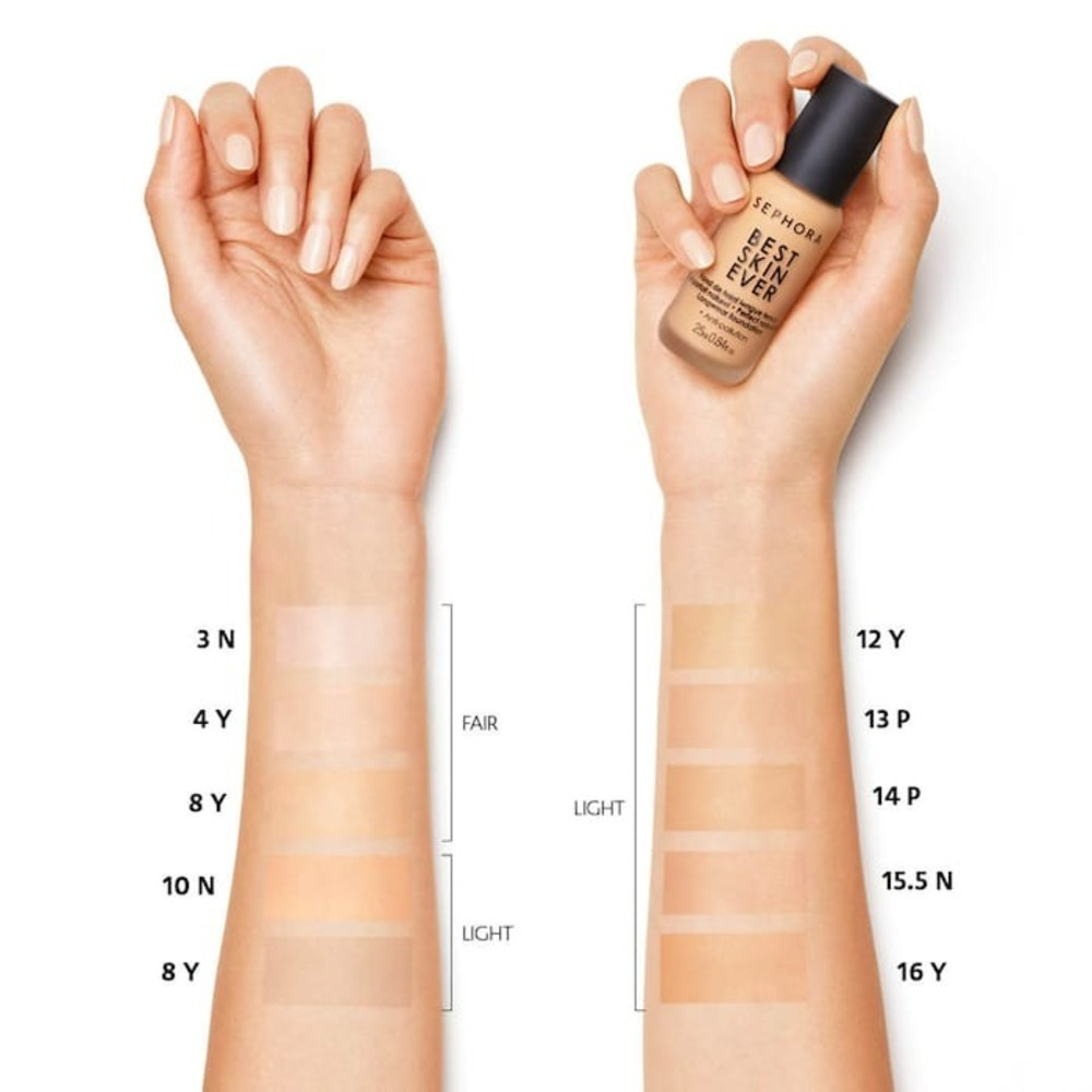 SEPHORA COLLECTION Best Skin Ever Liquid Foundation 44 Y - for medium-dark skin with yellow undertones 25ml - 8