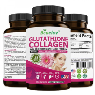 glutathione and collagen pills NATURE GLOW Glutathione Collagen Glow – Strawberry 3 Bottles x 60 Gummies |  Best Price Oman main image 1