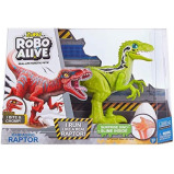 Robo Alive Rampaging Raptor (Green) by ZURU Dinosaur Toy with Realistic Dinosaur Movement That Bites and Chomps with Slime in Dino Egg, Robotic Pets f - 1 miniature