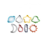 Core Mini Stainless Steel Powder Coated Cookie Cutter 8 Pieces Set Out of this World - 2 miniature