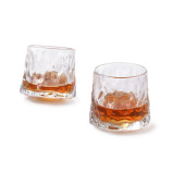 Fissman 2-Piece Spinning Whiskey Glasses 180ml Glass - 2 miniature