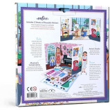 eeBoo: Musician and Artist Paper Doll Reusable Set, comes with a 2 Sided Stand-up Scene, Heavy Duty board, Perfect for Ages 5 and up - 3 miniature