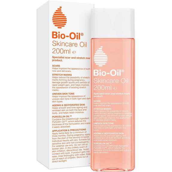 BIO-OIL, Масло для Ухода за кожей, улучшает внешний вид шрамов, растяжек и неровного тона КОЖИ, 6,76 эт. УНЦИЯ (200 мл)