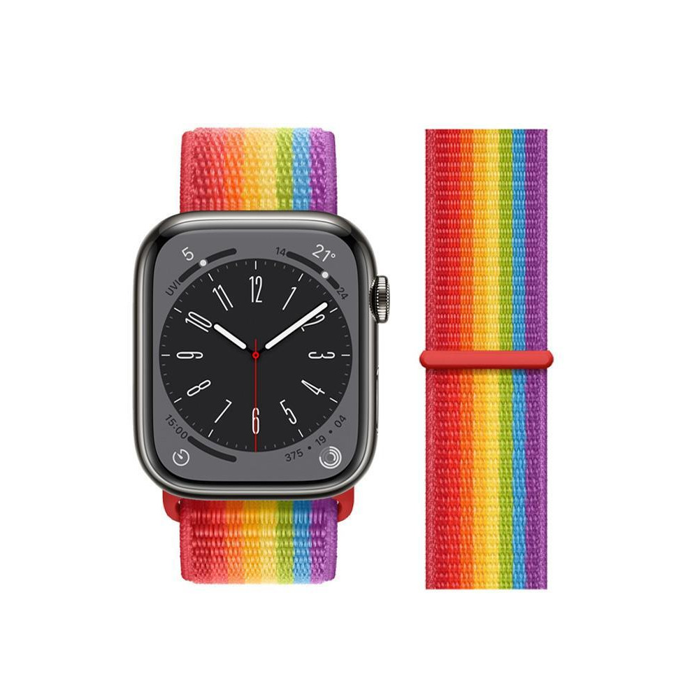 Perfii Nylon Loop Replacement Band for Apple Watch 49, 45, 44, 42 mm Series Ultra 8/7/6/SE/5/4/3 - 2