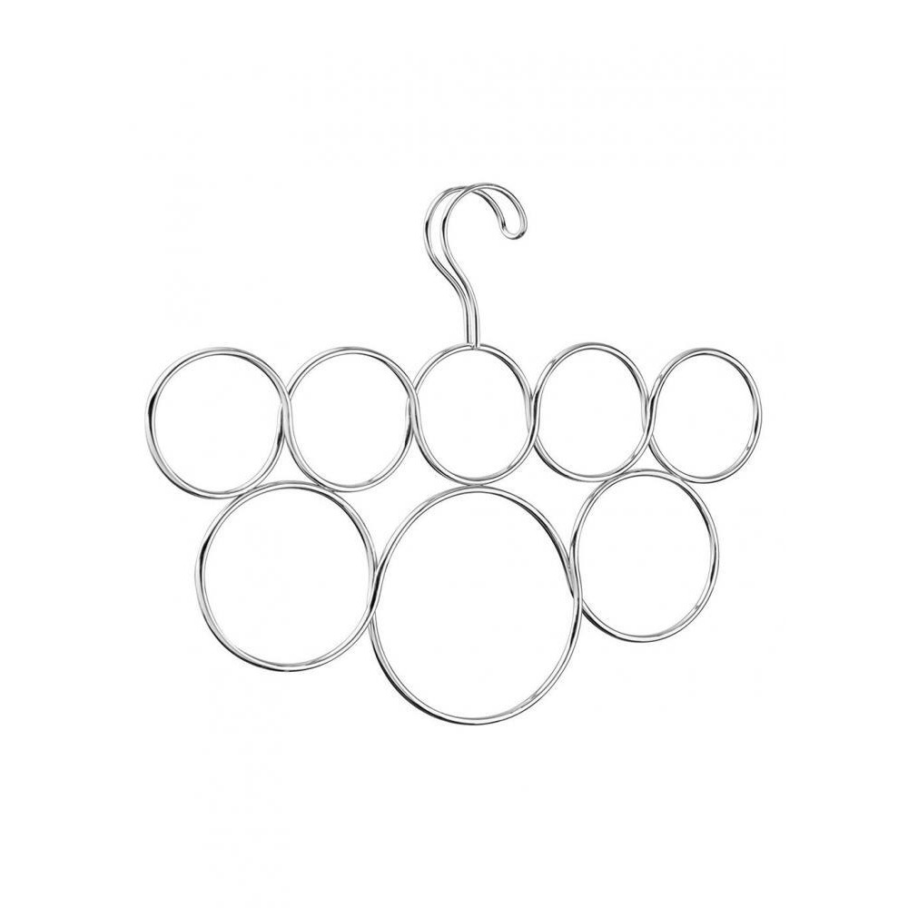 Inter Design Classico 8-Loop Scarf Holder, Chrome - 1