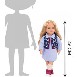 Our Generation 70.31232Z Amalia Toy Regular, 18 inch / 46 cm Doll - 5 miniature