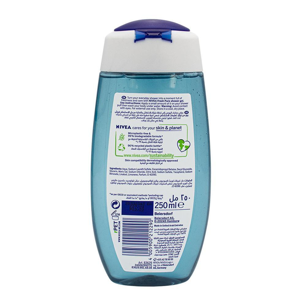 NIVEA / Гель для душа, Чистая свежесть, 250 мл - 2