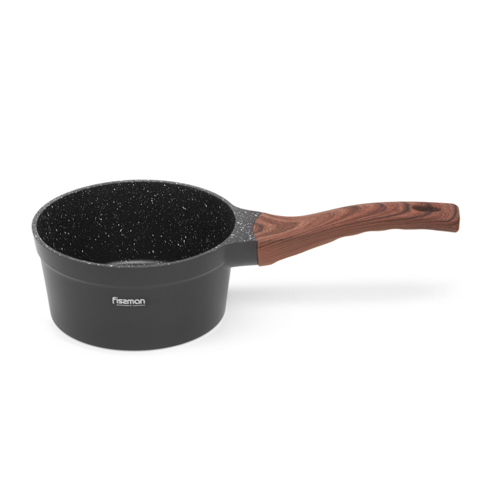 FISSMAN Saucepan 1.2L with Glass Lid, Non-Stick Marble Coating Aluminum Saucepan 16x8cm Filomena Series - 4