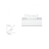Wenko Box F. Cosmetic Tissues Mod. Oria, White - 5 miniature
