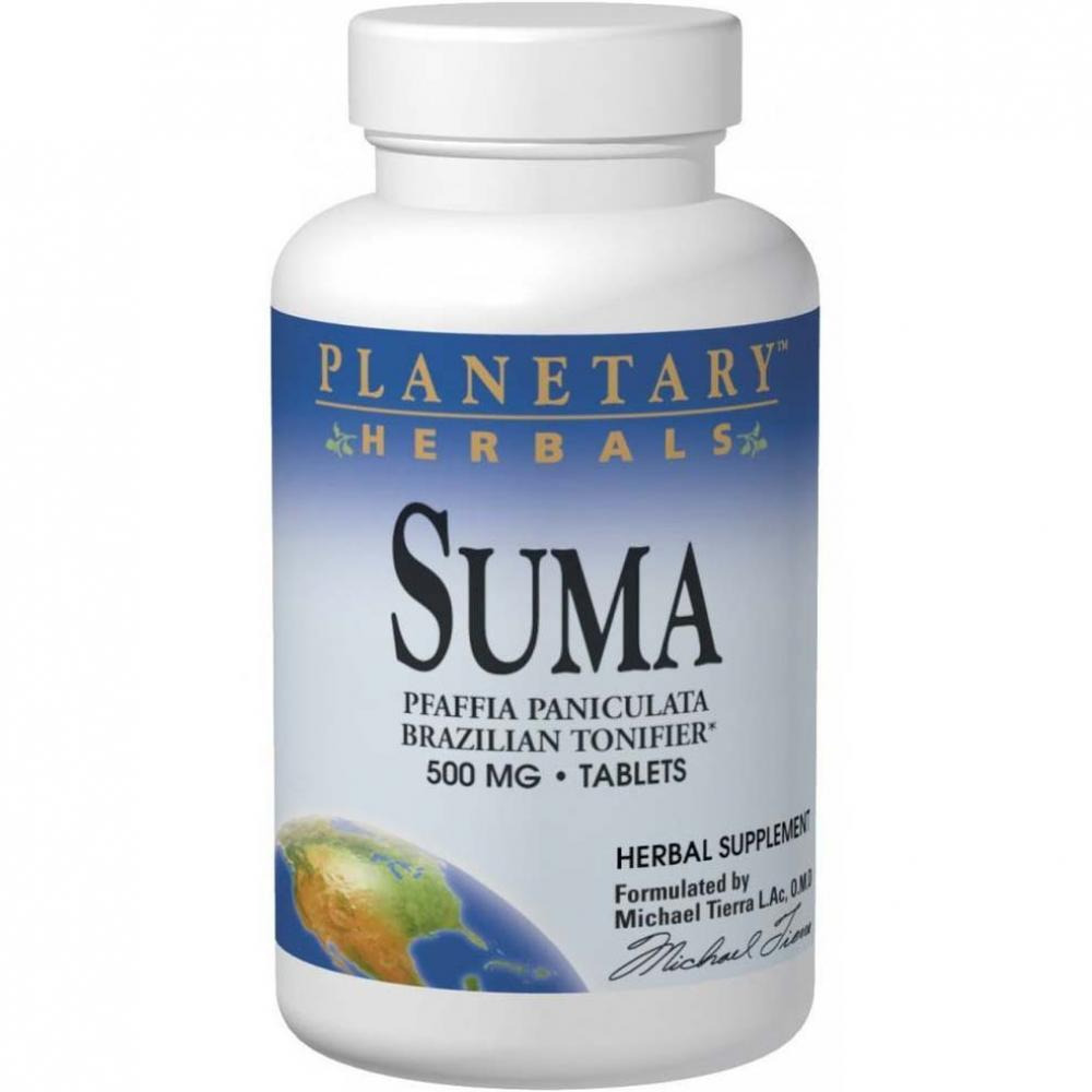 Planetary Herbals Suma, 500 mg, 60 Tablets - 1