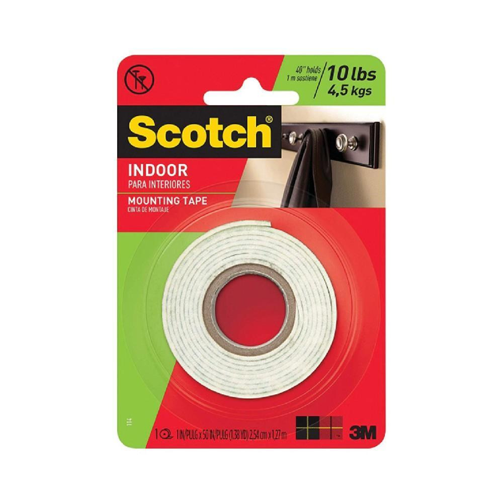 Сверхпрочный Двусторонний Монтажный Рулон Scotch 2,54 дюйма X 1,27 метра - 1