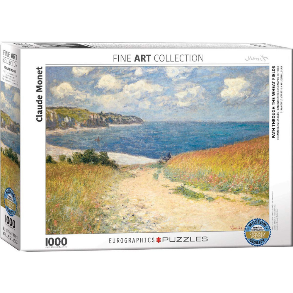 Puzzle EuroGraphics Path Through The Wheat Fields By Claude Monet 1000pcs - 1