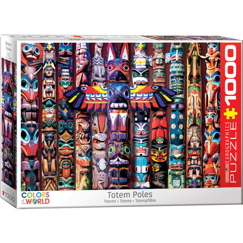 Puzzle EuroGraphics Canadian Totem Poles, 1000-Piece - 1