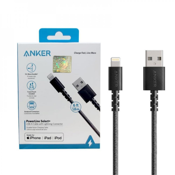 Anker Powerline Usb Cable Anker Oculus Link Cable Buy Anker PowerLine  Select+ USB Cable With Lightning Connector 6ft