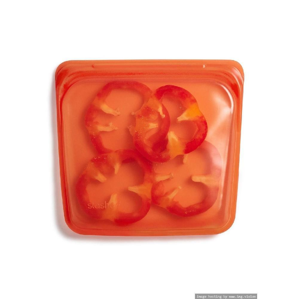 حقيبة ساندويتش متوسطة الحجم من السيليكون قابلة لإعادة الاستخدام سعة 440 مل من Stasher - 1