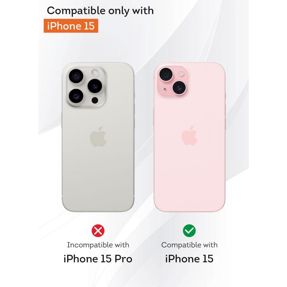 جراب iphone 15، متوافق مع magsafe، حماية ضد الصدمات من الدرجة العسكرية، مقاوم للاصفرار، جراب هجين مغناطيسي 6.1 بوصة، شفاف كريستالي - 8