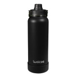 Waicee Onyx Black Reusable Bottle - Ideal for Back-to-School, Insulated, Leak-Proof, Large Capacity, Durable, BPA-Free -  1200ml - 1 miniature