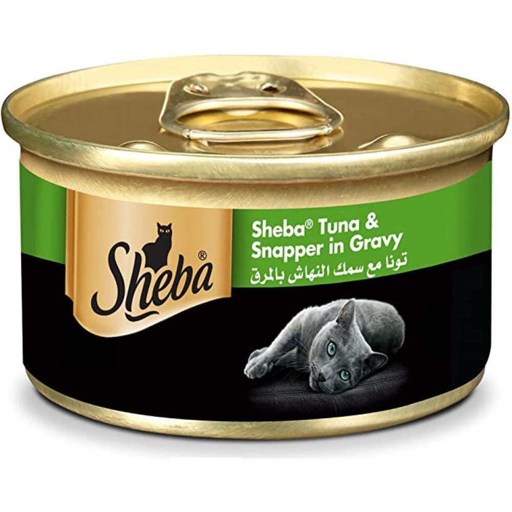 Sheba / Cat food, Tuna whitemeat with snapper, 24 x 3 oz (85 g) - 1