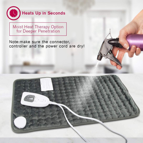 Heating Pad, Electric Heating Pad For Dry & Moist Heat, Electric Fast Heat Pad, Auto Shut Off, For Shoulders, Neck, Abdomen, Back, Limbs, Etc. (24''×12'', Red) | Best Buy Canada