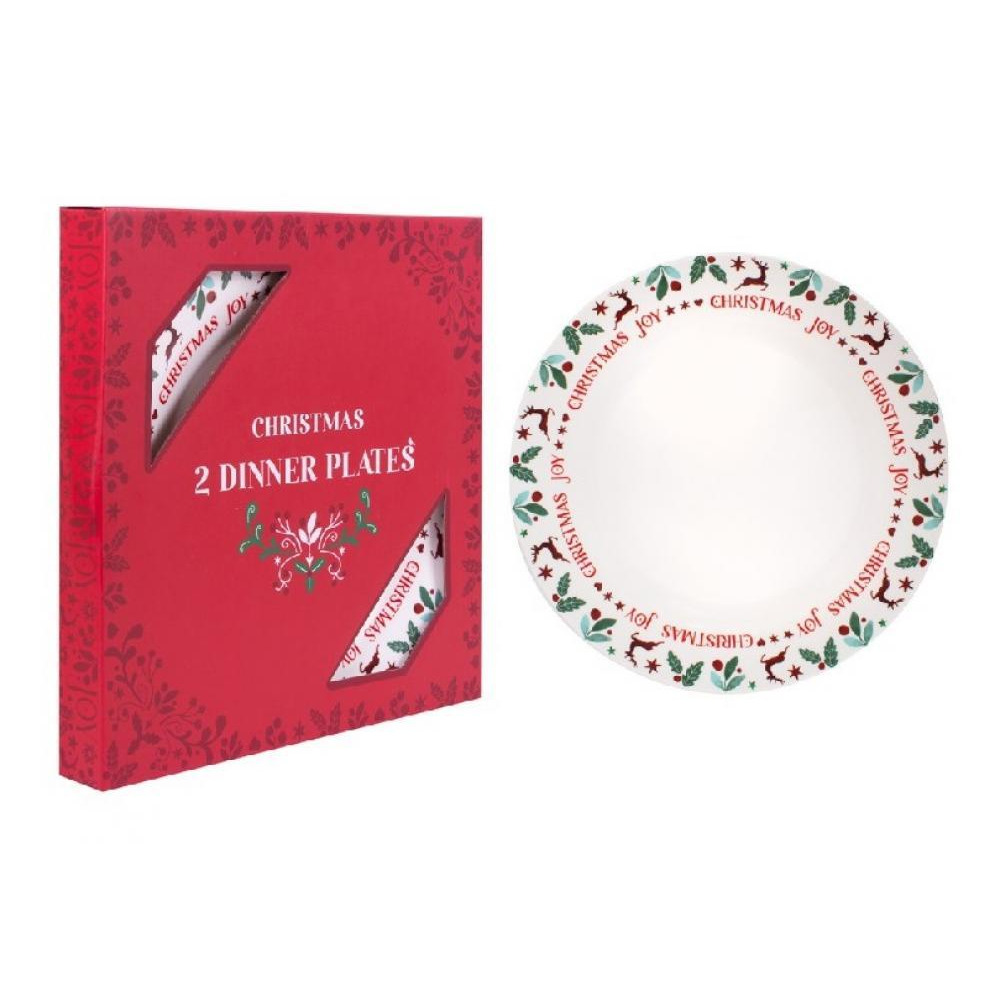 Rsw Christmas Joy Dinner Plates Set Of 2 - 2