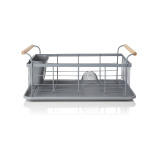 Swan SWKA5062GRYN Nordic Dish Rack with Removable Cutlery Basket, Grey - 1 miniature