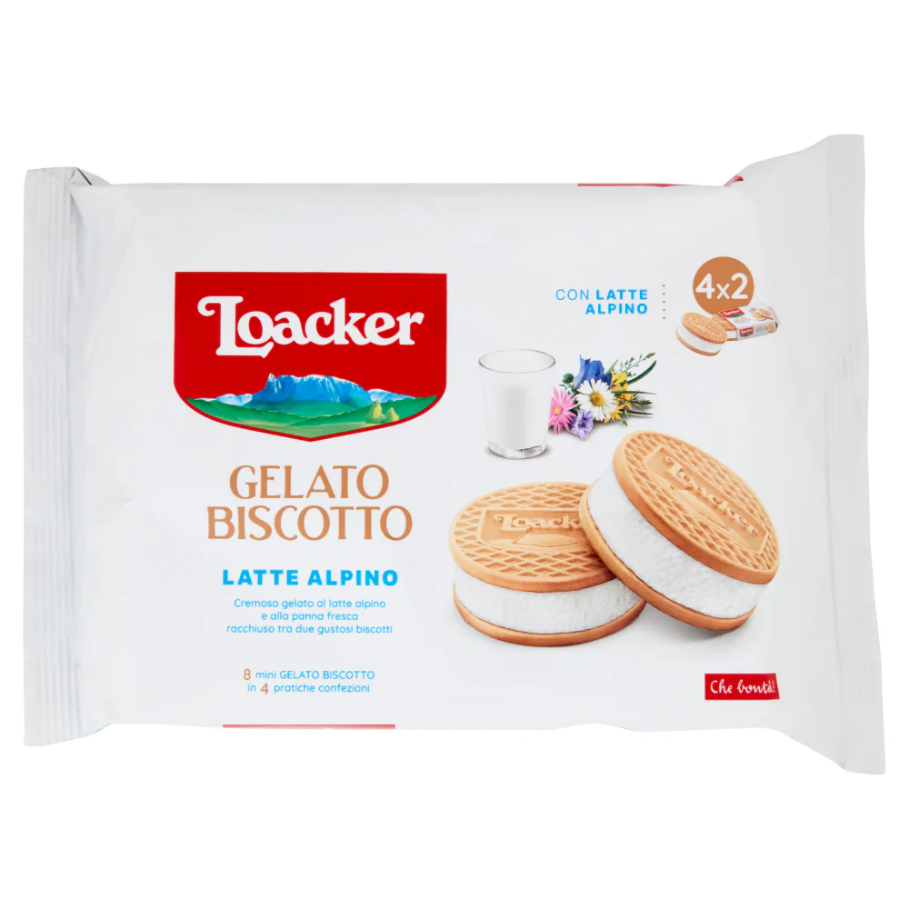 Loacker Gelato Biscotto Latte Alpino 264g - 1