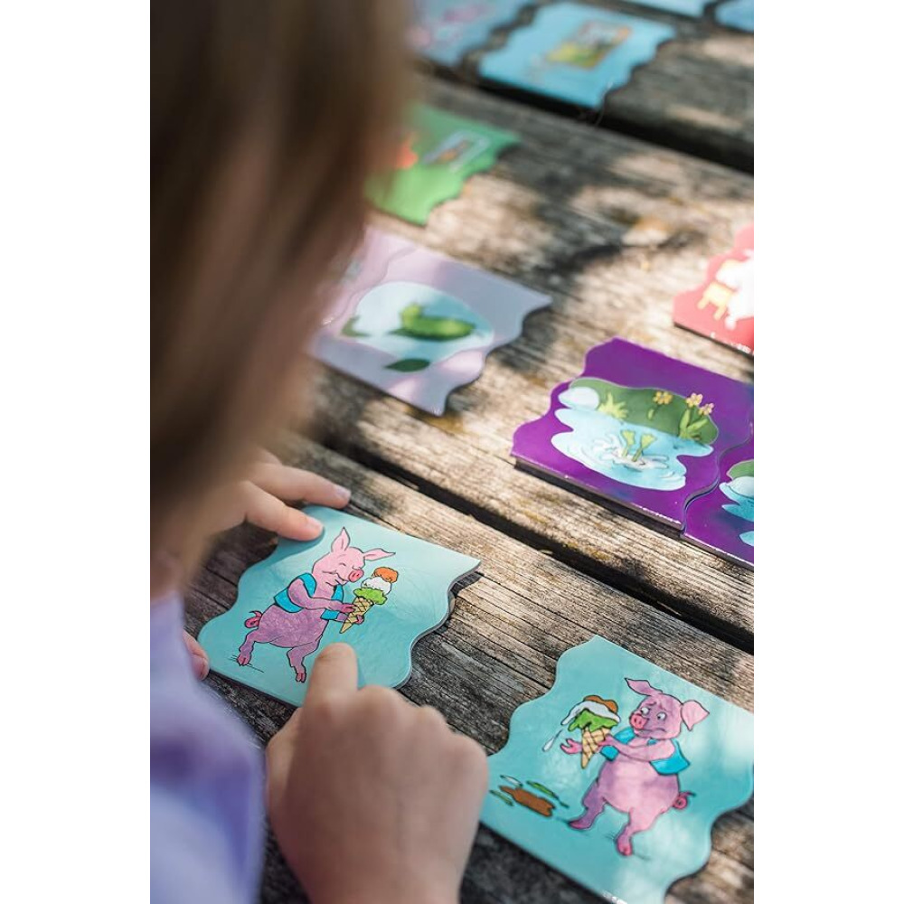 eeboo: До и После Всех Уровней УЧАЩИХСЯ, Образовательный ИНСТРУМЕНТ, Дети Используют Логику, чтобы Расположить Пары иллюстрированных Карточек С Цветов - 4