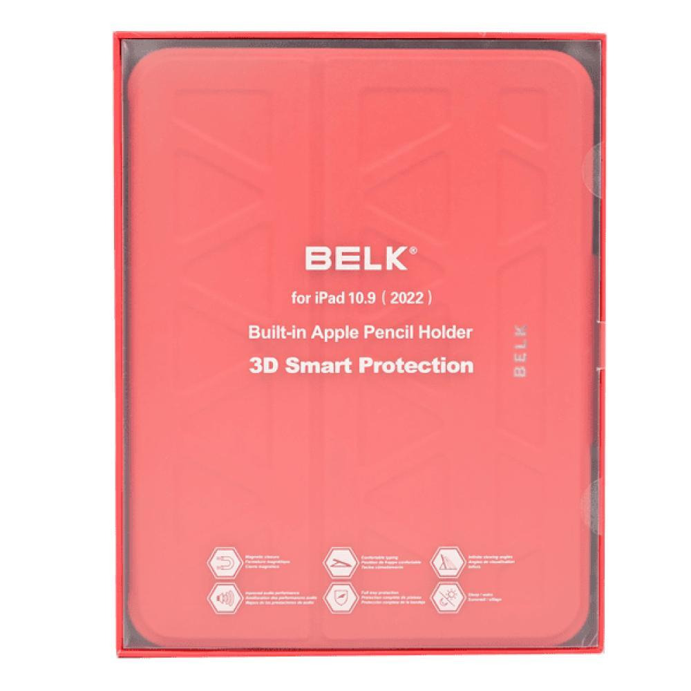 Belk 3D Leather Case, iPad 10.9 (2022), Red - 3