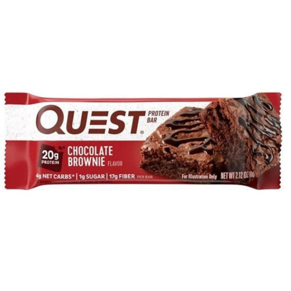 كويست بروتين بار - شوكولاتة براوني 60 جم