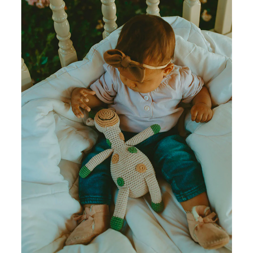 لعبة قطيفة بيبل، زرافة حيوانات سفاري، رمادي داكن - 2