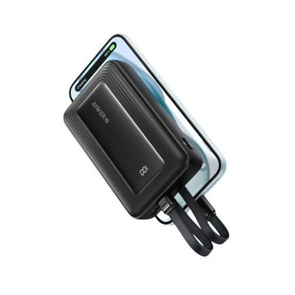 Anker Zolo Power Bank 20000mAh 30W with Built-in USB-C and Lightning Cables A1681 - 5