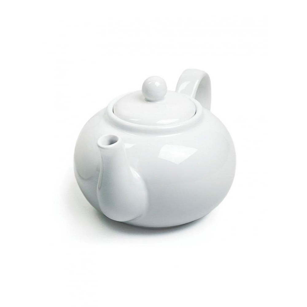 RSVP Stoneware Teapot, White - 2