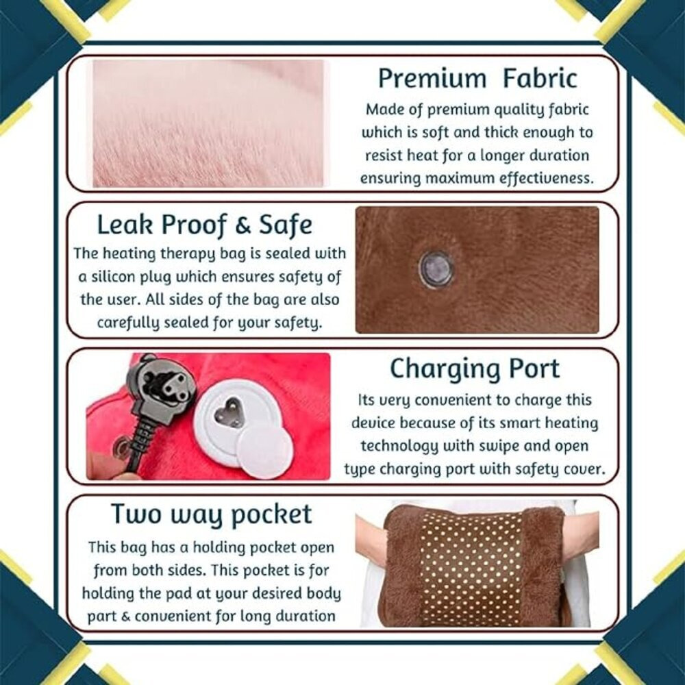 Электрический Мешок Для ГОРЯЧЕЙ Воды, В Горошек (Различный Дизайн И ЦВЕТ) - 6