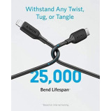 ANKER, Кабель POWERLINE III usb-c — LIGHTNING, 0,9 м, Черный - 4 miniature