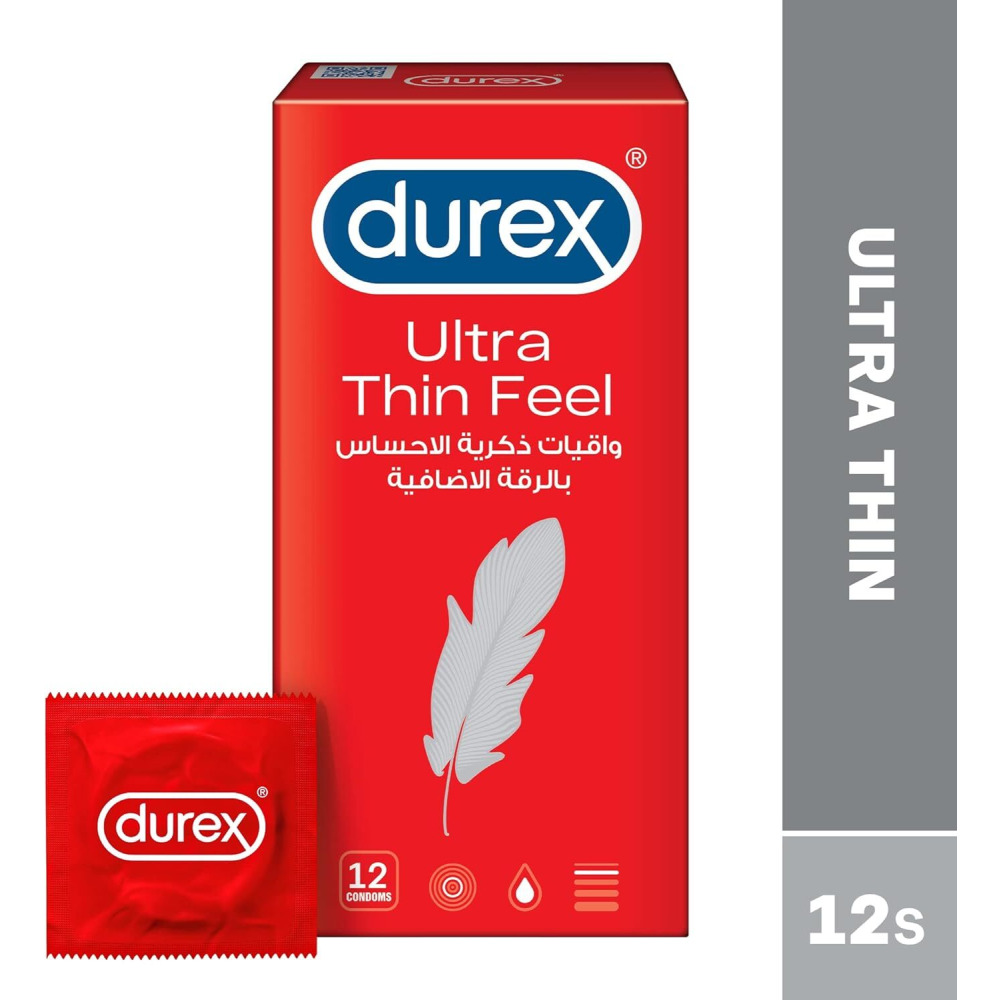 Durex Feel Ultra Thin Condoms 12pcs - Pack May Vary - 2