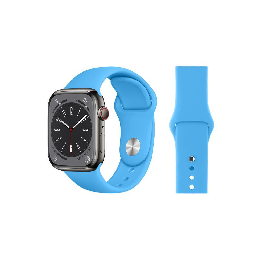 Perfii Solid Silicone Replacement Band for Apple Watch 49, 45, 44, 42 mm Series Ultra 8/7/6/5/4 SE - 2