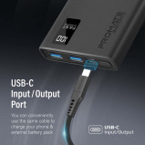 باور بانك بروميت بولت-10 برو الذكي المدمج بسعة 10000 مللي أمبير/ساعة مع منفذي Usb-A وUSB-C - 8 miniature