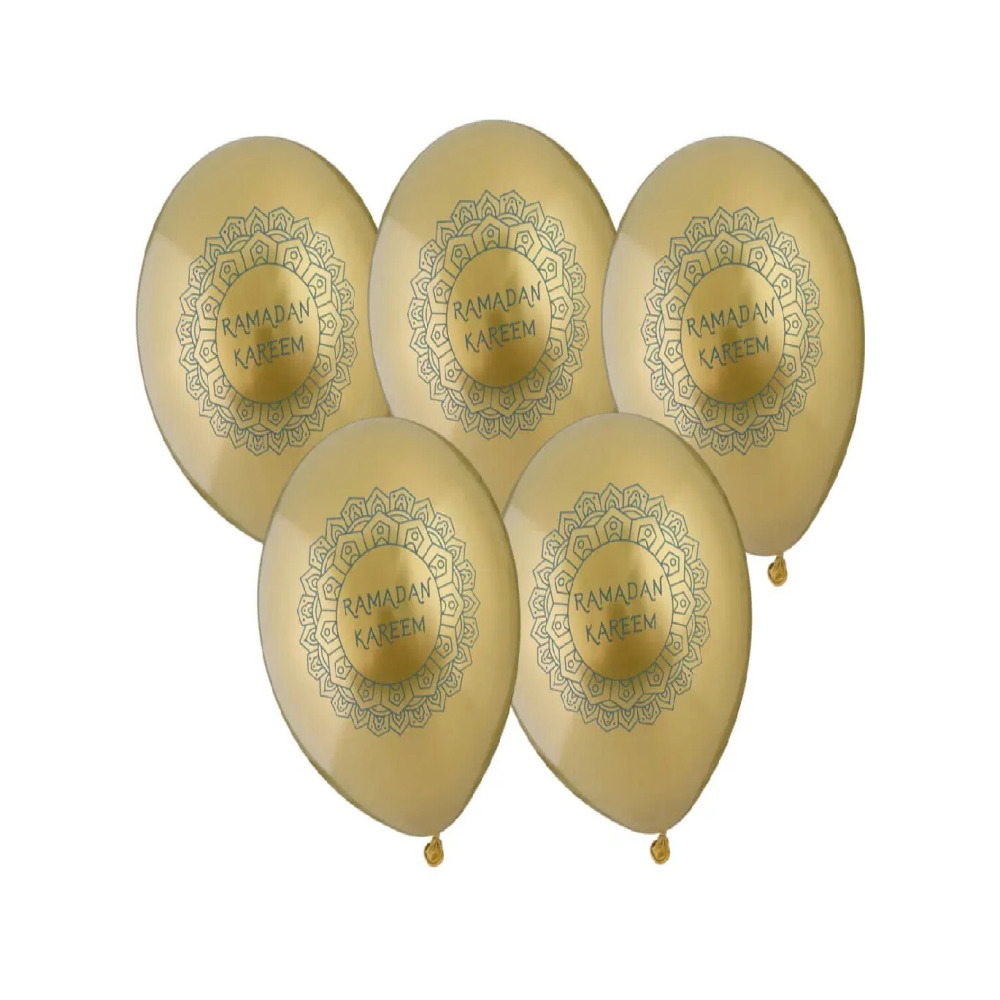 Ramadan Kareem Party Balloons, for Occassions like Ramadan, 5pcs - 1