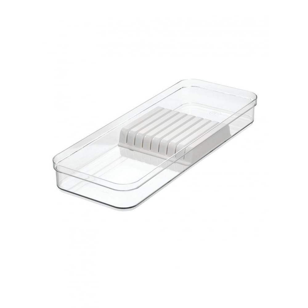 iDesign Crisp Knife Organizer Clear Matte White - 1
